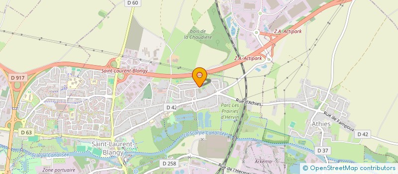 localisation de l'entreprise SAS SALLEM  SAINT-LAURENT-BLANGY