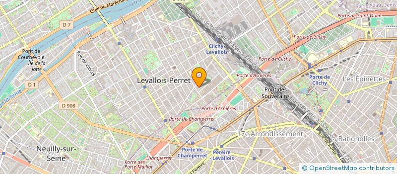localisation de l'entreprise SAS SAMSON  LEVALLOIS-PERRET