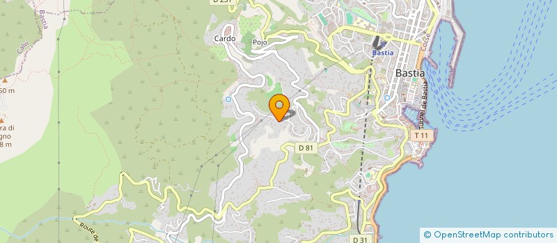 localisation de l'entreprise SAS SAN ANTONE à BASTIA