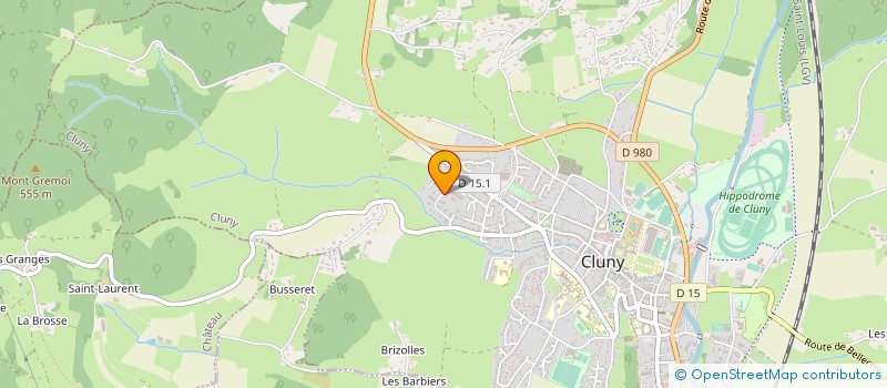 localisation de l'entreprise SAS SANDRIN à CLUNY