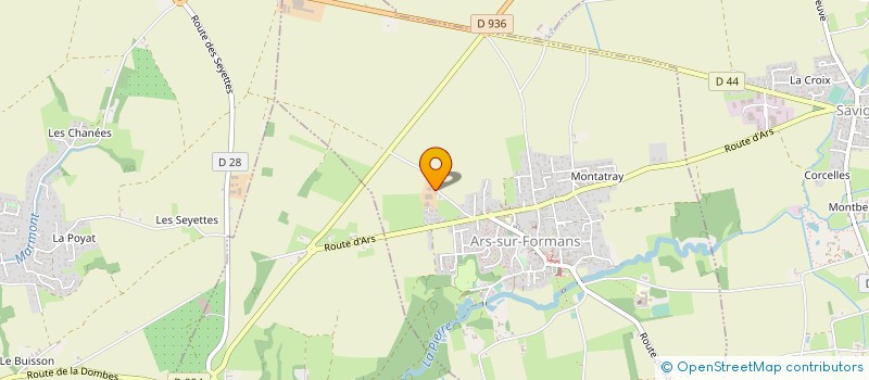 localisation de l'entreprise SAS SANDRON.D  ARS-SUR-FORMANS