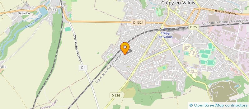 localisation de l'entreprise SAS SANM  CREPY-EN-VALOIS