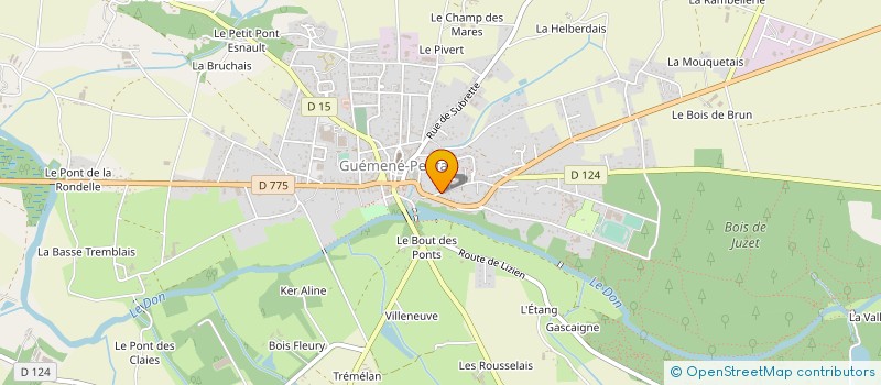 localisation de l'entreprise SAS SANTERRE CORPORATION à GUEMENE-PENFAO
