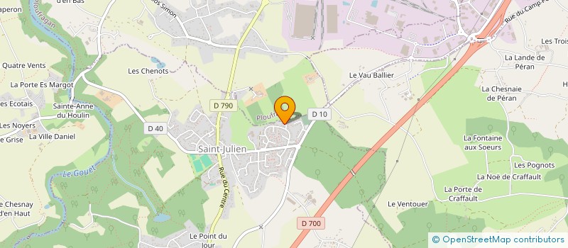 localisation de l'entreprise SAS SANTIN.FAP  SAINT-JULIEN