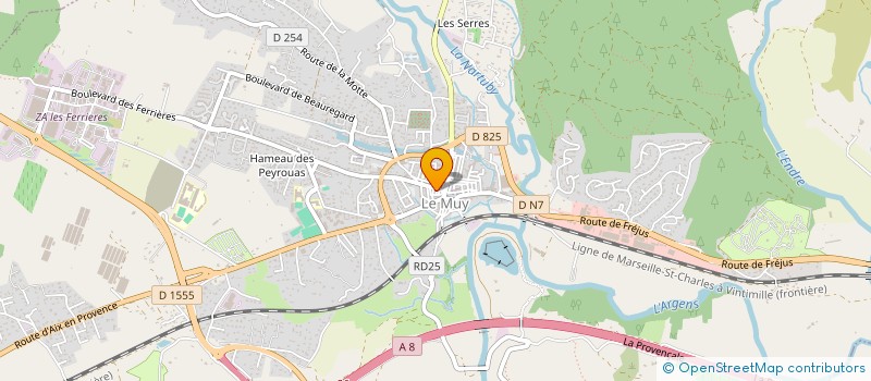 localisation de l'entreprise SAS SAO BTP à LE MUY