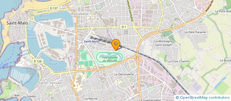 localisation de l'entreprise SAS SARAH MARCADE  SAINT-MALO