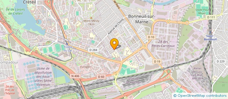 localisation de l'entreprise SAS SARIH à BONNEUIL-SUR-MARNE