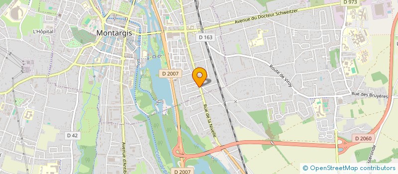 localisation de l'entreprise SAS SARL  MONTARGIS