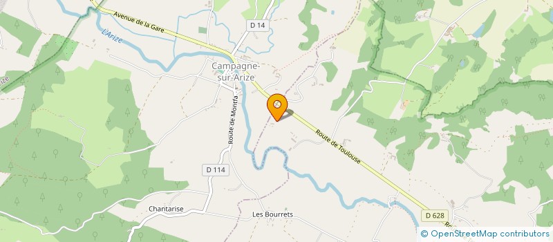 localisation de l'entreprise SAS SAURAT ENR à LES BORDES-SUR-ARIZE