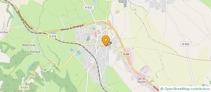 localisation de l'entreprise SAS SAVEYRON MENAGER  LAISSAC-SEVERAC L'EGLISE