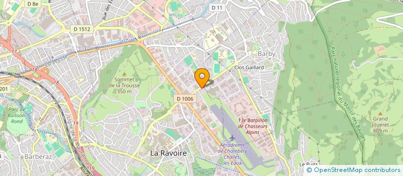 localisation de l'entreprise SAS SAVOIE AIR PUR CHAMBERY  LA RAVOIRE