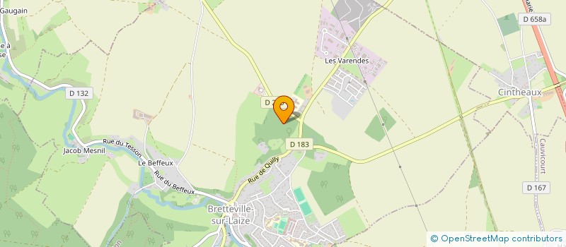 localisation de l'entreprise SAS SBTP à BRETTEVILLE-SUR-LAIZE