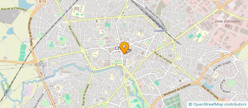 localisation de l'entreprise SAS SBV à CHOLET
