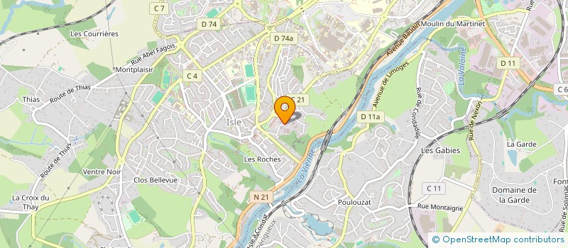 localisation de l'entreprise SAS SCANDERIE PUBLICITE  ISLE