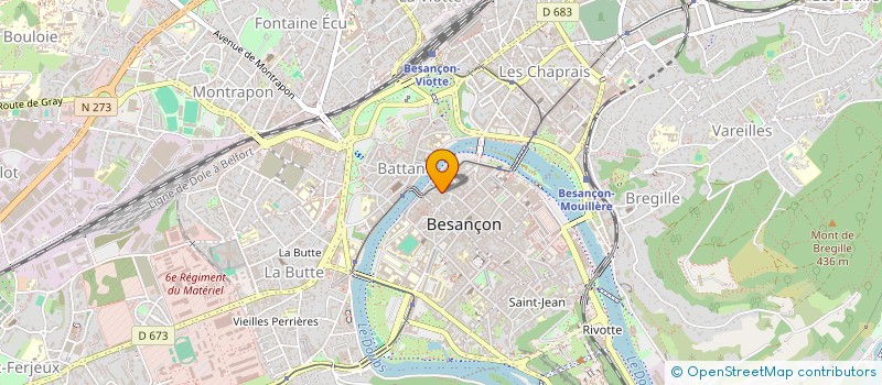 localisation de l'entreprise SAS SCDB à BESANCON