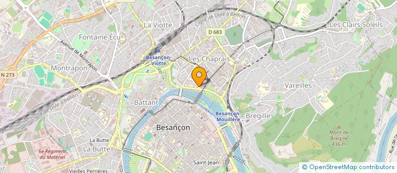 localisation de l'entreprise SAS SCHNEIDER à BESANCON