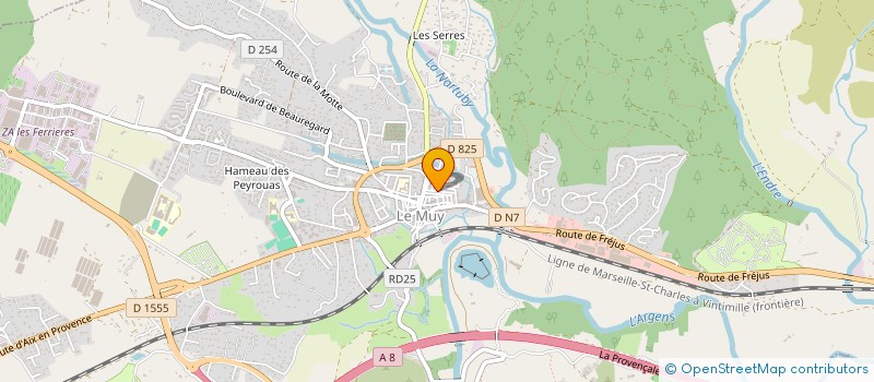 localisation de l'entreprise SAS SCHNYDER à LE MUY