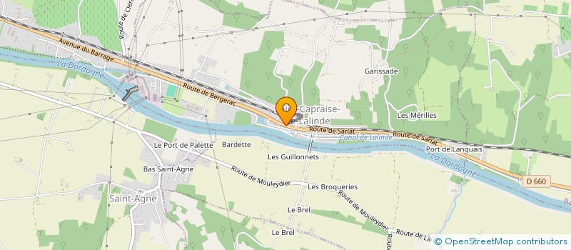 localisation de l'entreprise SAS SCOTT ACTIONS SERVICES  SAINT-CAPRAISE-DE-LALINDE