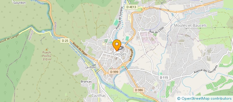 localisation de l'entreprise SAS SCYMA  GANGES