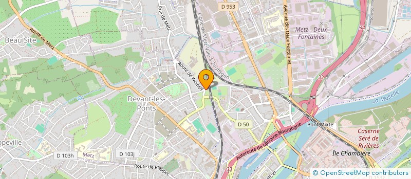 localisation de l'entreprise SAS SDE  METZ