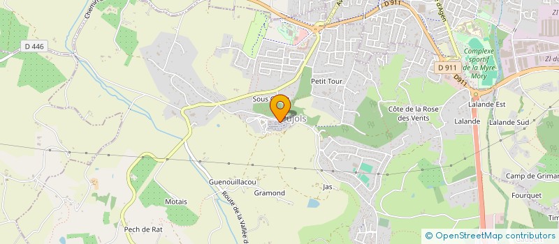 localisation de l'entreprise SAS SEBERT à PUJOLS