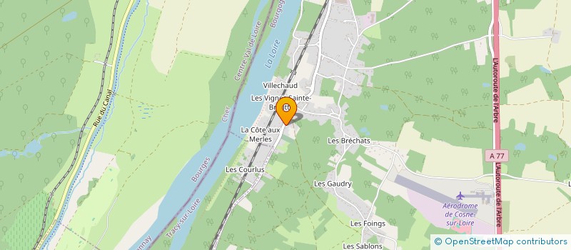 localisation de l'entreprise SAS SECRETS DE DENTELES à COSNE COURS SUR LOIRE