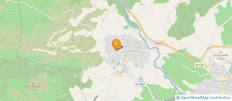 localisation de l'entreprise SAS SECRETS DU SUD  CREISSAN