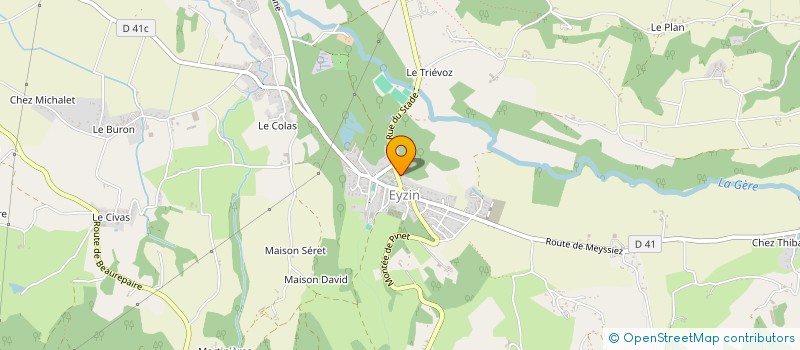 localisation de l'entreprise SAS SECUFORT  EYZIN-PINET