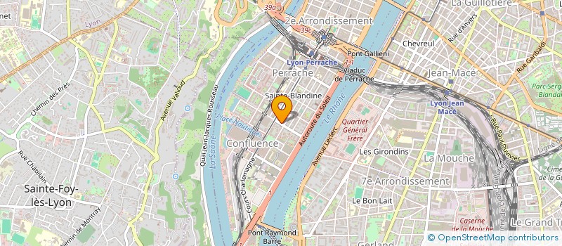 localisation de l'entreprise SAS SECURI-COFFRE LYON à LYON