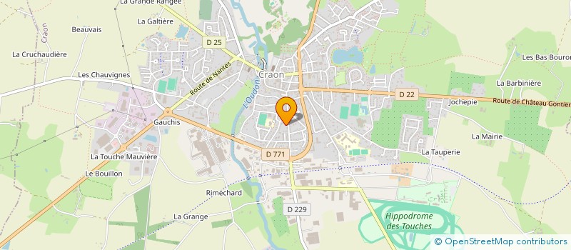 localisation de l'entreprise SAS SECURITE TECHNIQUE AUBERT FOUCHER à CRAON