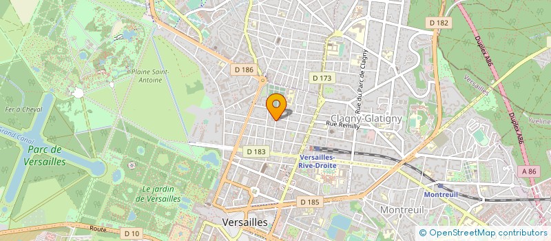 localisation de l'entreprise SAS SEGELEC à VERSAILLES