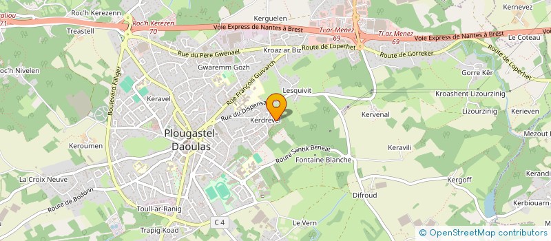 localisation de l'entreprise SAS SELFBETON LE FAOU à PLOUGASTEL-DAOULAS