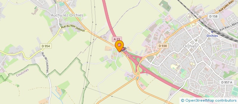 localisation de l'entreprise SAS SELLIEZ à ORCHIES
