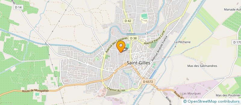 localisation de l'entreprise SAS SELVA, STOCKAGE ET LIVRAISON DE VINS ET ALCOOLS  SAINT-GILLES