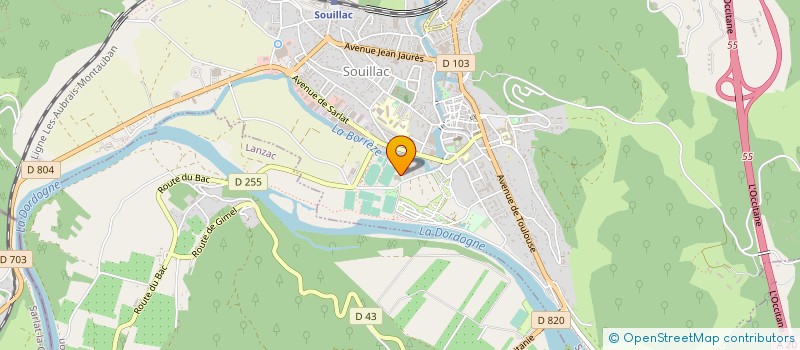 localisation de l'entreprise SAS SEMOTUB à SOUILLAC