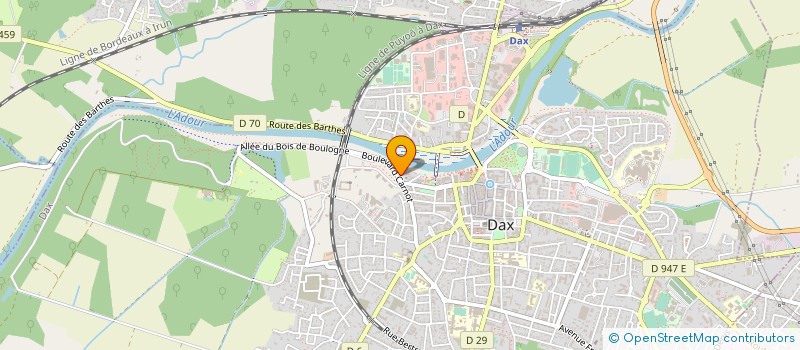 localisation de l'entreprise SAS SENSICORPS  DAX