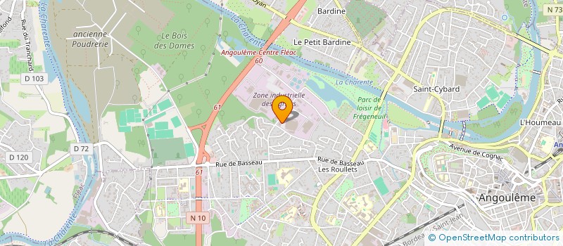 localisation de l'entreprise SAS SEQUOIA à ANGOULEME