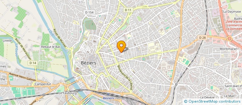 localisation de l'entreprise SAS SERAHB  BEZIERS