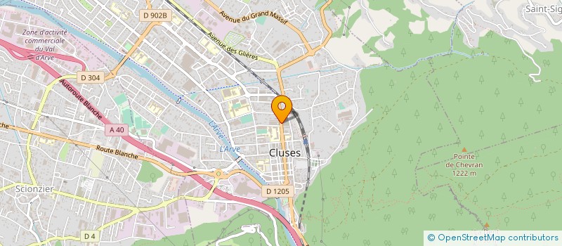 localisation de l'entreprise SAS SERASSET FERNAND à CLUSES