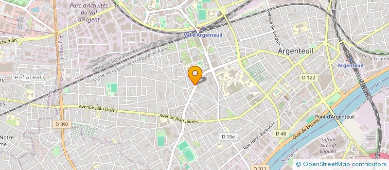 localisation de l'entreprise SAS SERIOUS TRANS  ARGENTEUIL