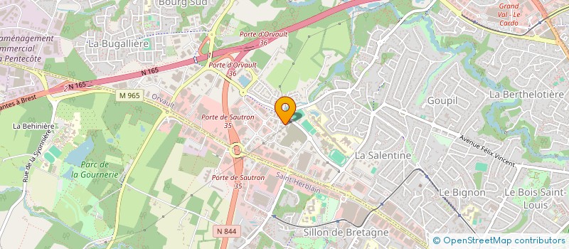 localisation de l'entreprise SAS SERRURERIE-QUINCAILLERIE MAHE FILS à ORVAULT