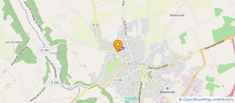 localisation de l'entreprise SAS SEVERE à BEUZEVILLE