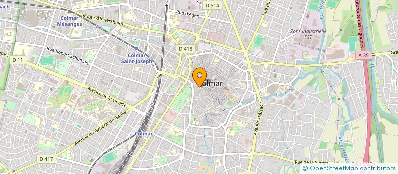 localisation de l'entreprise SAS SEVRAGE PAR L'HYPNOSE  COLMAR