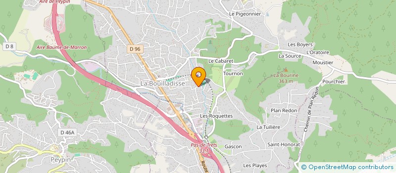 localisation de l'entreprise SAS SG  LA BOUILLADISSE