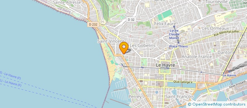 localisation de l'entreprise SAS SH.DR. à LE HAVRE