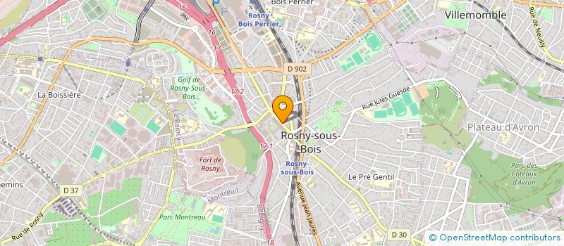 localisation de l'entreprise SAS SICRE à ROSNY-SOUS-BOIS