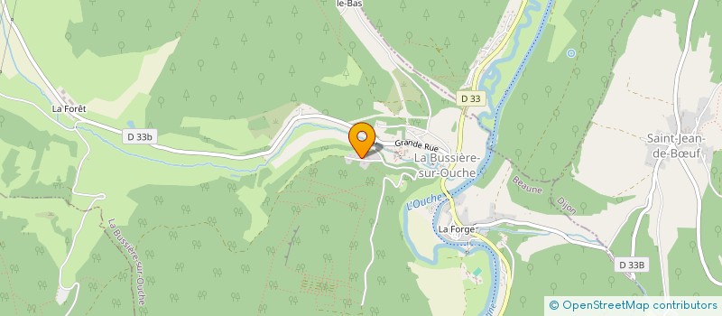 localisation de l'entreprise SAS SIJOST  LA BUSSIERE-SUR-OUCHE