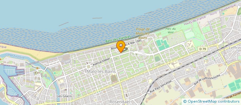 localisation de l'entreprise SAS SILOUANE RIGAL EXPERT DU WESTHOEK à DUNKERQUE