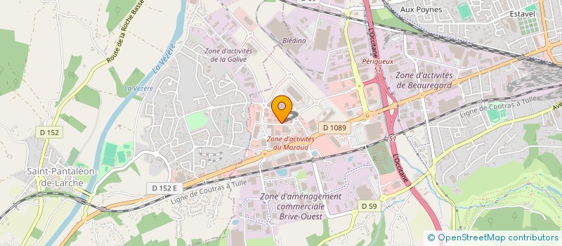 localisation de l'entreprise SAS SIMON  BRIVE-LA-GAILLARDE