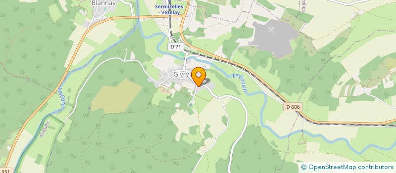 localisation de l'entreprise SAS SIMON ASSOCIES  GIVRY